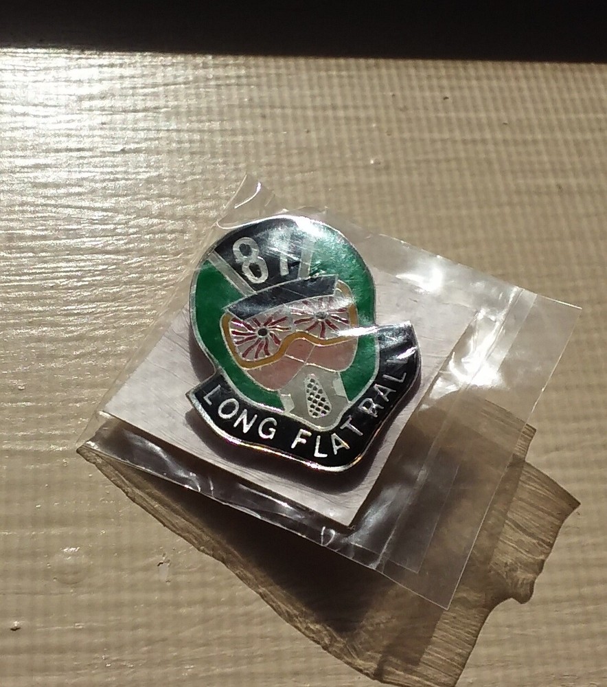 Long Flat Rally 1987 pin motorcycle run