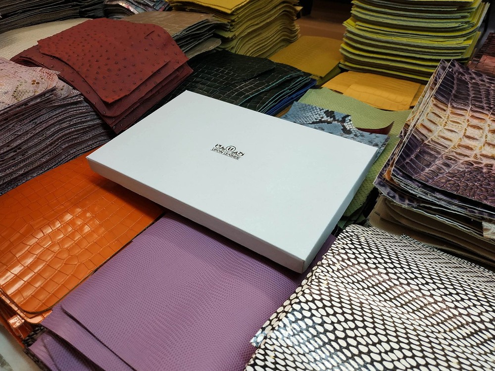 - Embossed and Printed Leather Scraps 1 Pound Medium & Large Pieces | 6-7 Squ...