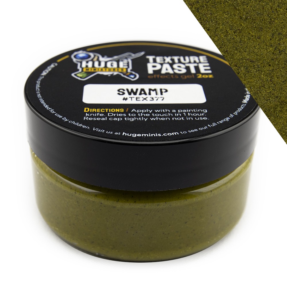 Huge Miniatures Texture Paste, Swamp Model Basing – 2oz Resealable Jar