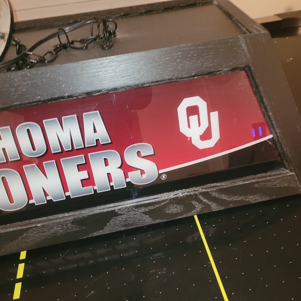 Oklahoma Sooners Pool Table Light