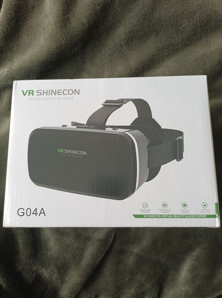 VR Shinecon G04A Virtual Reality Glasses Headset for 4.7"-6.0" iPhone & Android