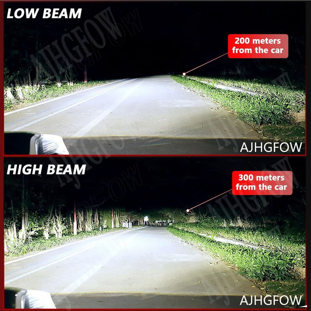 For Freightliner Cascadia 2008-2021 4x LED Headlight High Low Beam Bulbs Combo