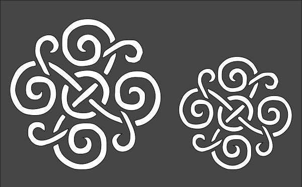 1- 5x8 inch Stencil, (VI-47) Celtic 3" & 4" (6mil)*****