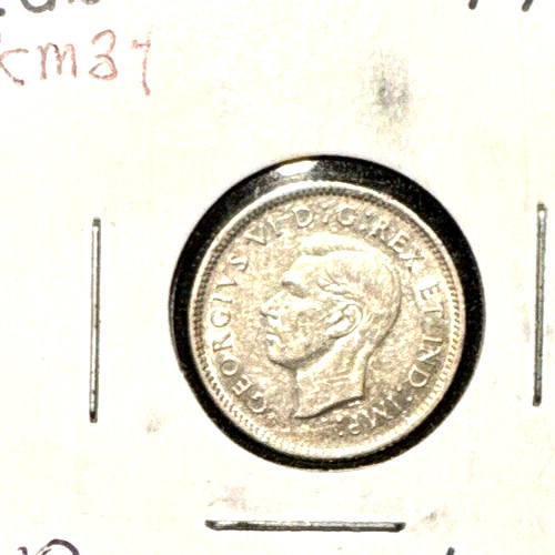 Canada 1940 ten cents KM 34 AU