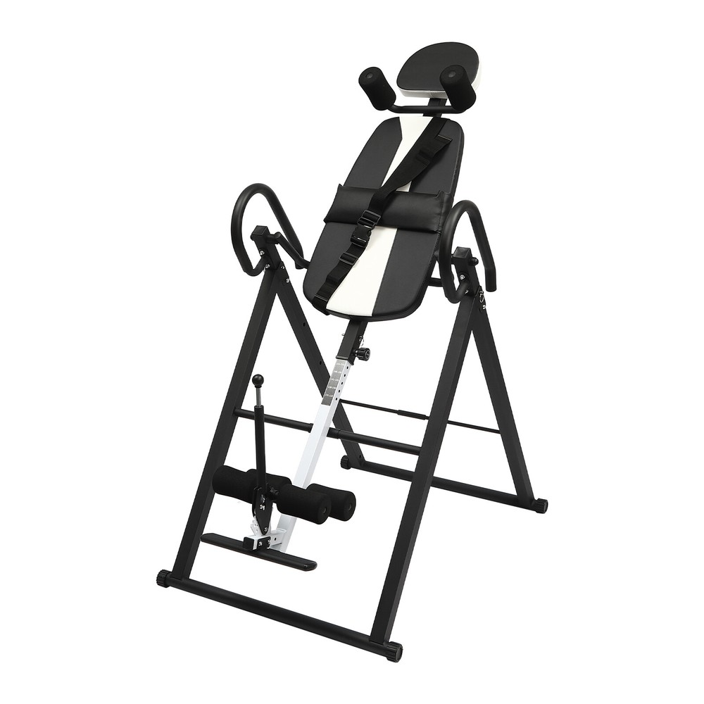 Foldable Inversion Table Teeter Advanced Back Pain Ankle Relief Gravity Fitness