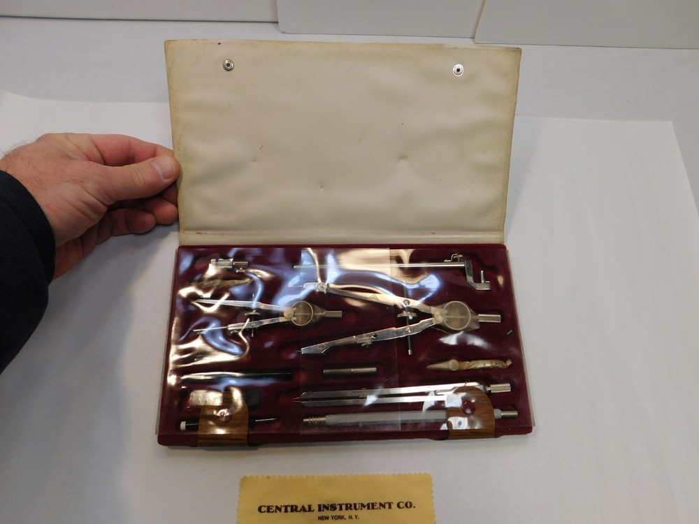 Central Instrument Co. Drafting Precision Drawing Set 595 K
