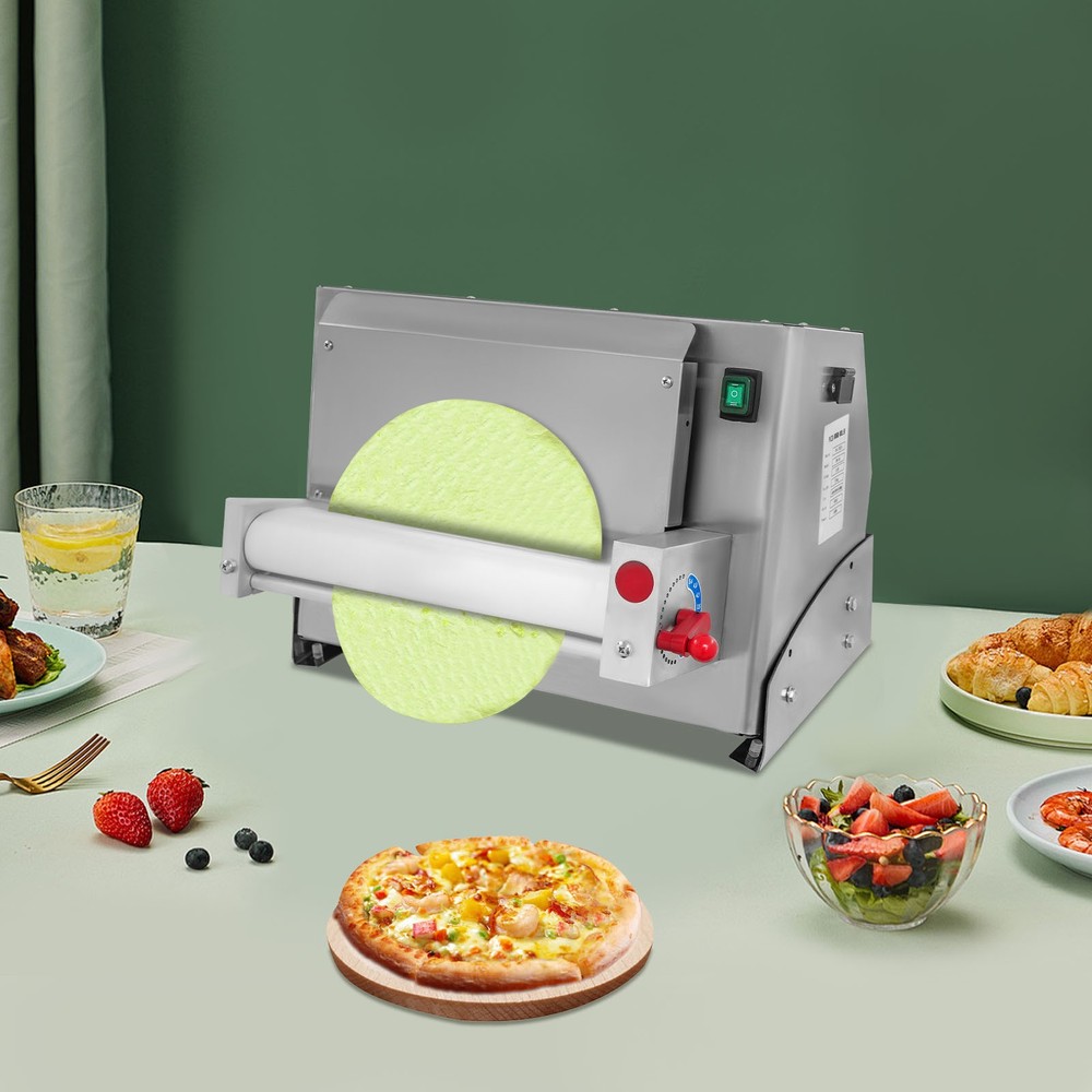 3-12" Pizza Dough Roller Sheeter Automatic Commercial Pizza Dough Roller Press