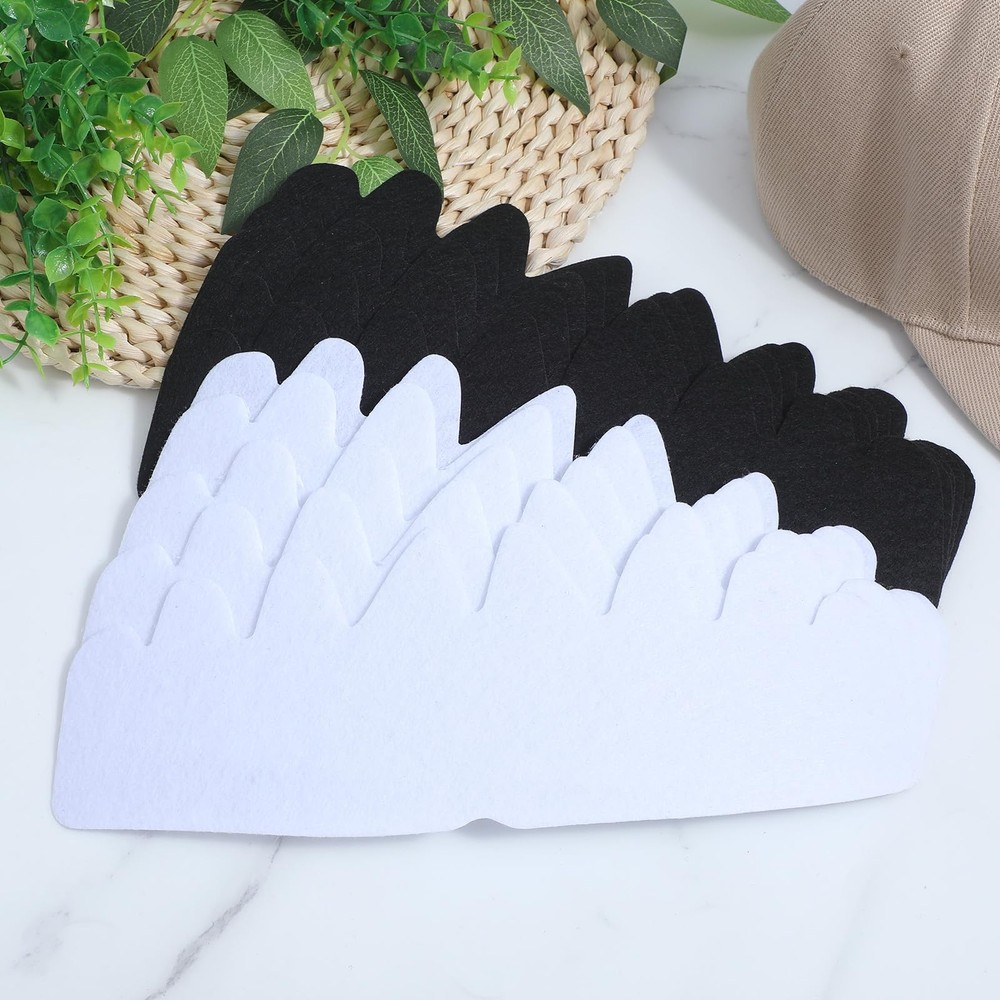 10 Pcs No Sweat Hat Liners Baseball Caps Inserts Shapers for Men Washable Hat...