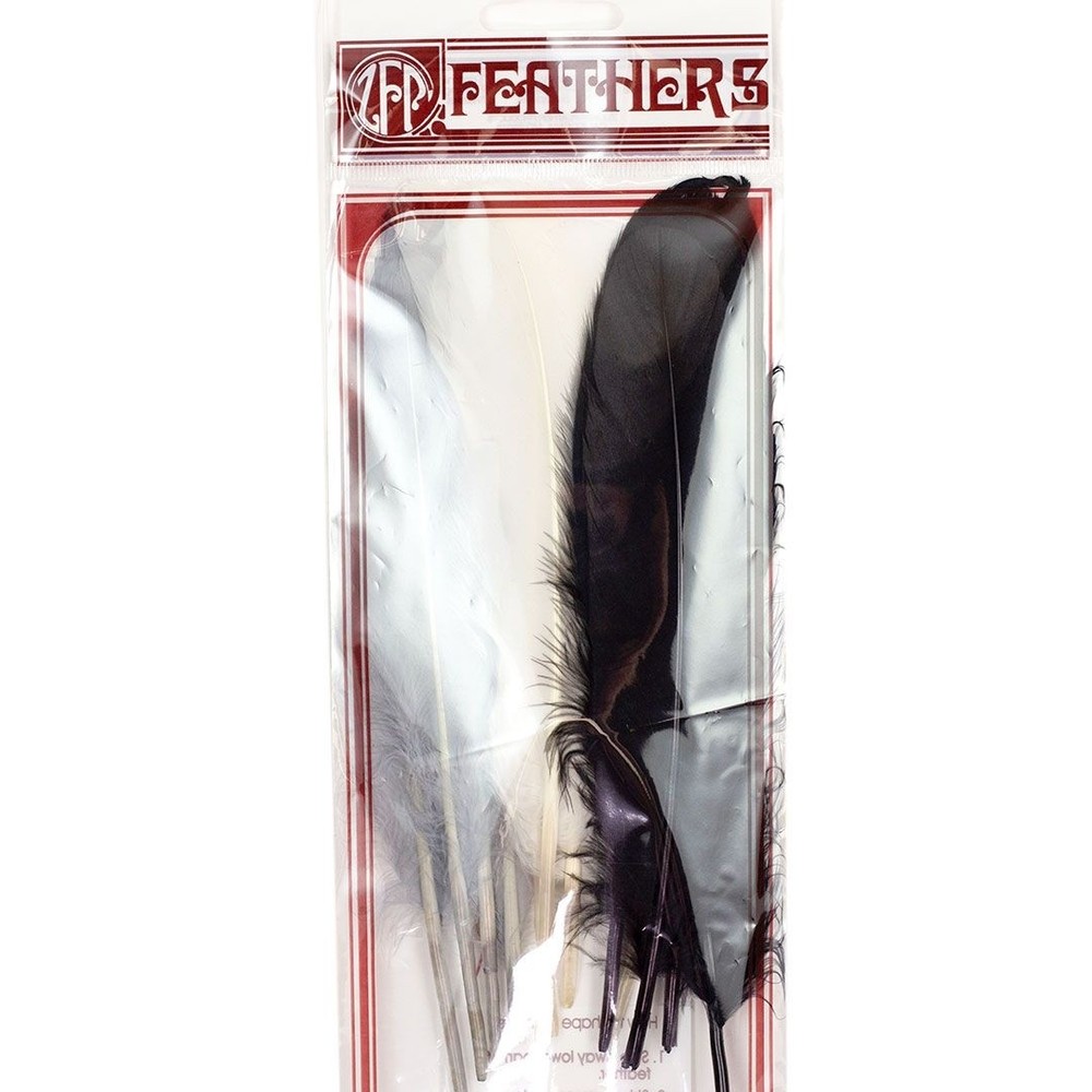 Zucker Goose Wing Rounds 7"-8" 12/Pkg-Black/White/Silver