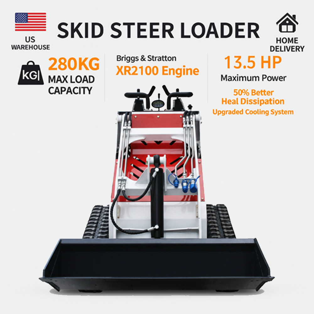Mini Tracked Stand-on Skid Steer Loader 13.5 HP B&S Gasoline Engine
