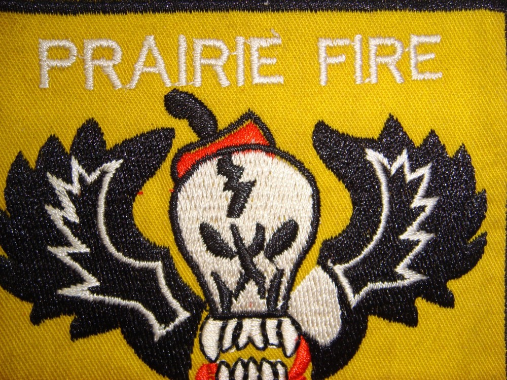 VIETNAM WAR PATCH, US 5th SF Grp MACV-SOG PRAIRIE FIRE