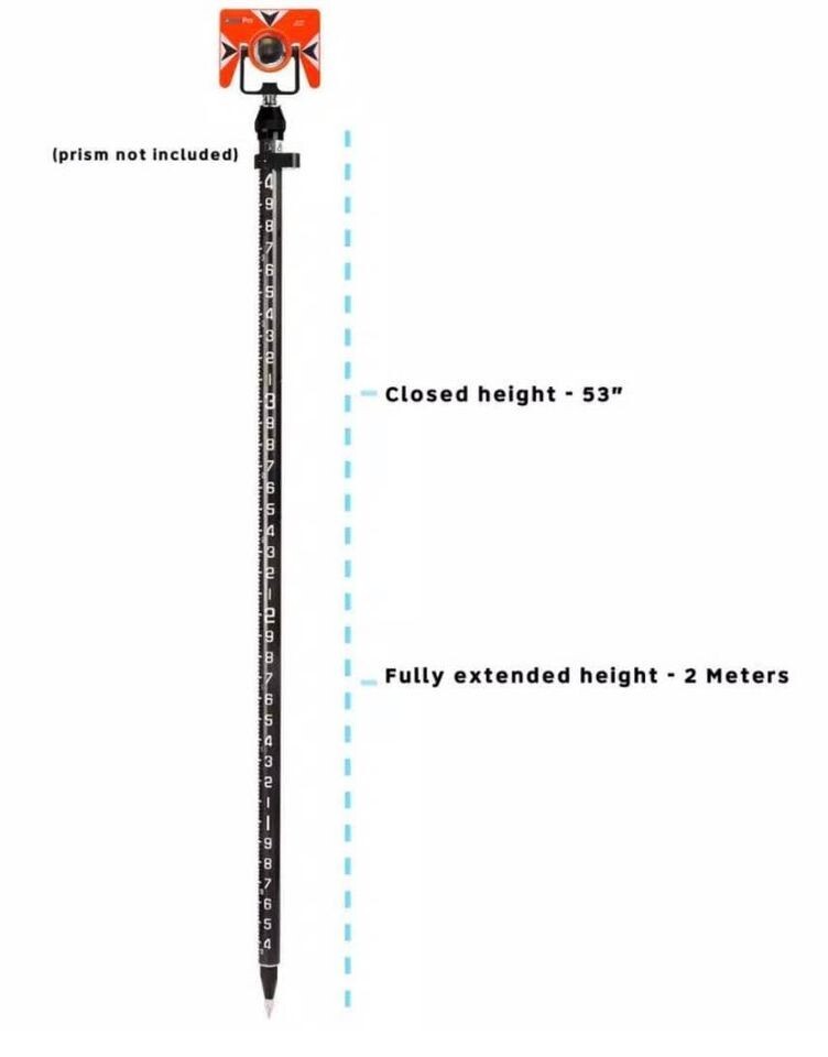 AdirPro Graduation Telescoping Rod Pole 6' 2M