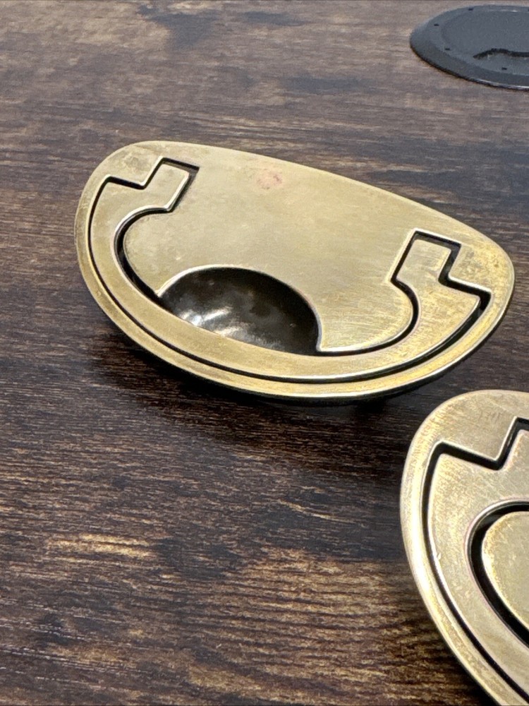 Drexel Passage Drawer Pulls 2 Handles Campaign Brass KBC N-16827 Replacement