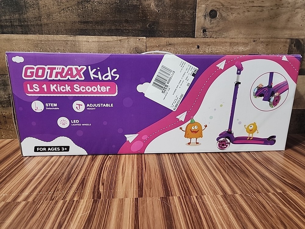 GoTrax - LS1 3-Wheel Kick Scooter - Purple