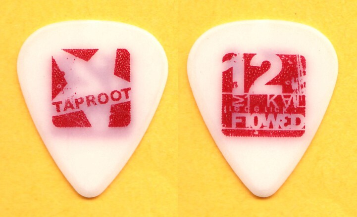 Taproot Stephen Richards White/Red Guitar Pick - 2003 Tour