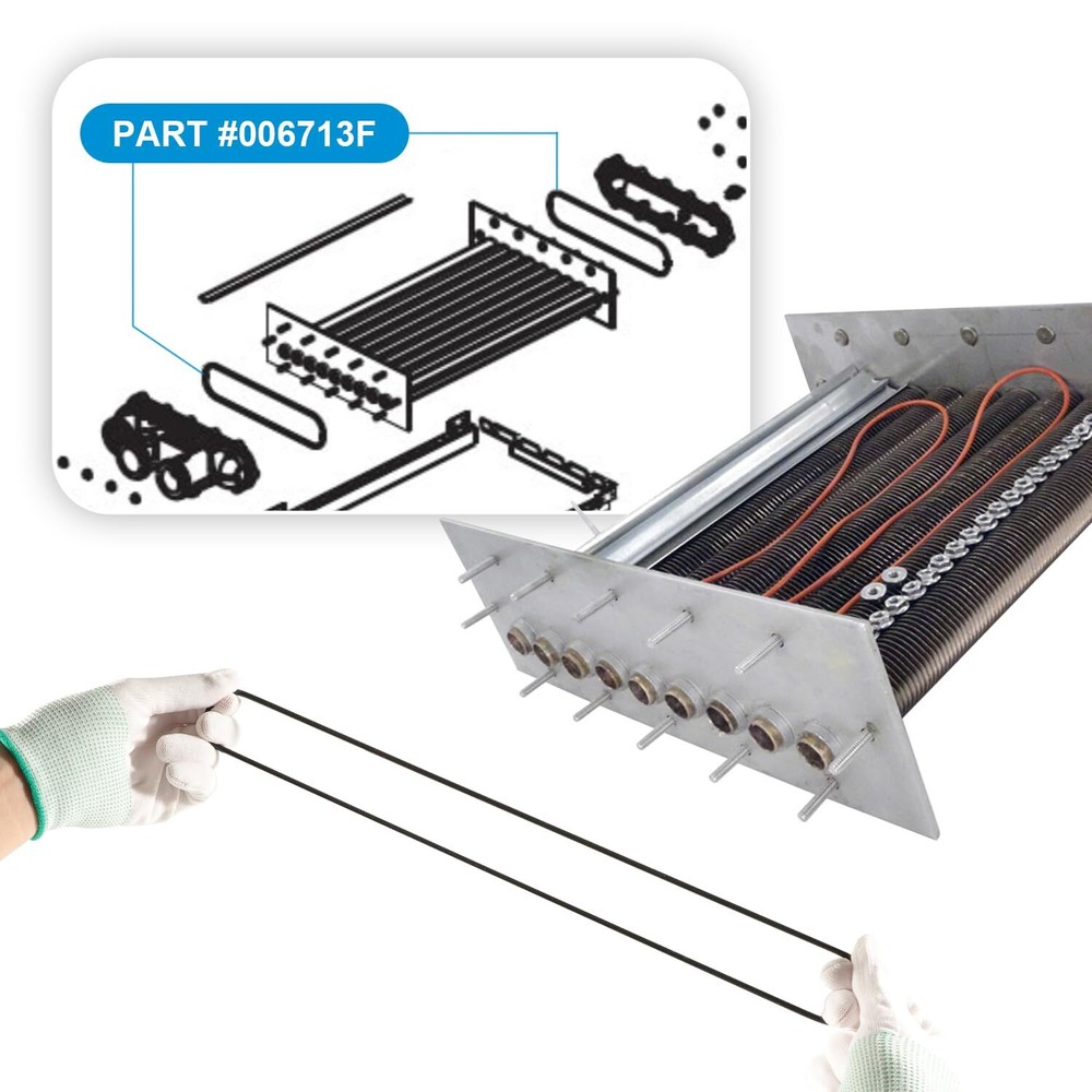 for Raypak Heater O-Ring Gasket 006713F Pool Heater 185-405 206-406 207-407-Kit