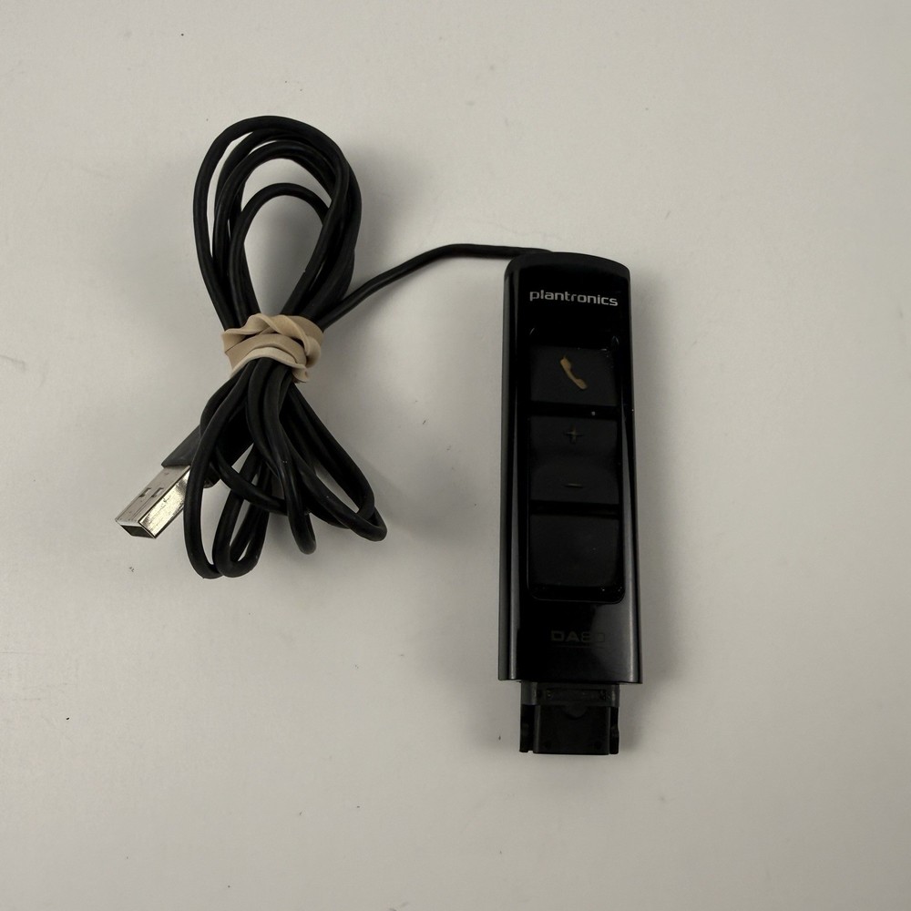 Plantronics DA80 USB Audio Processor Telephone With Headset Tested Working