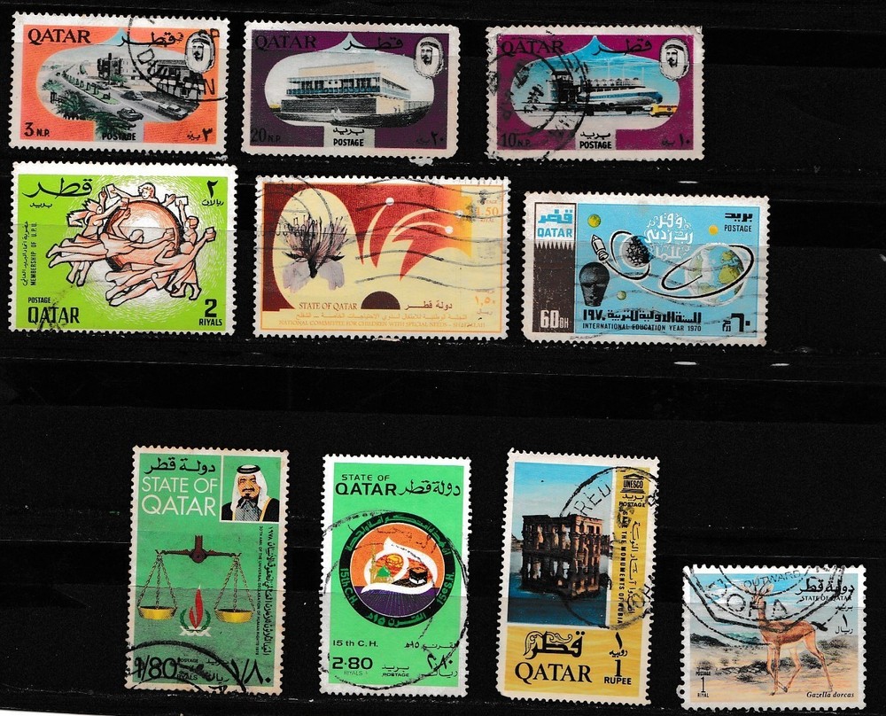 Qatar stamps a lot.