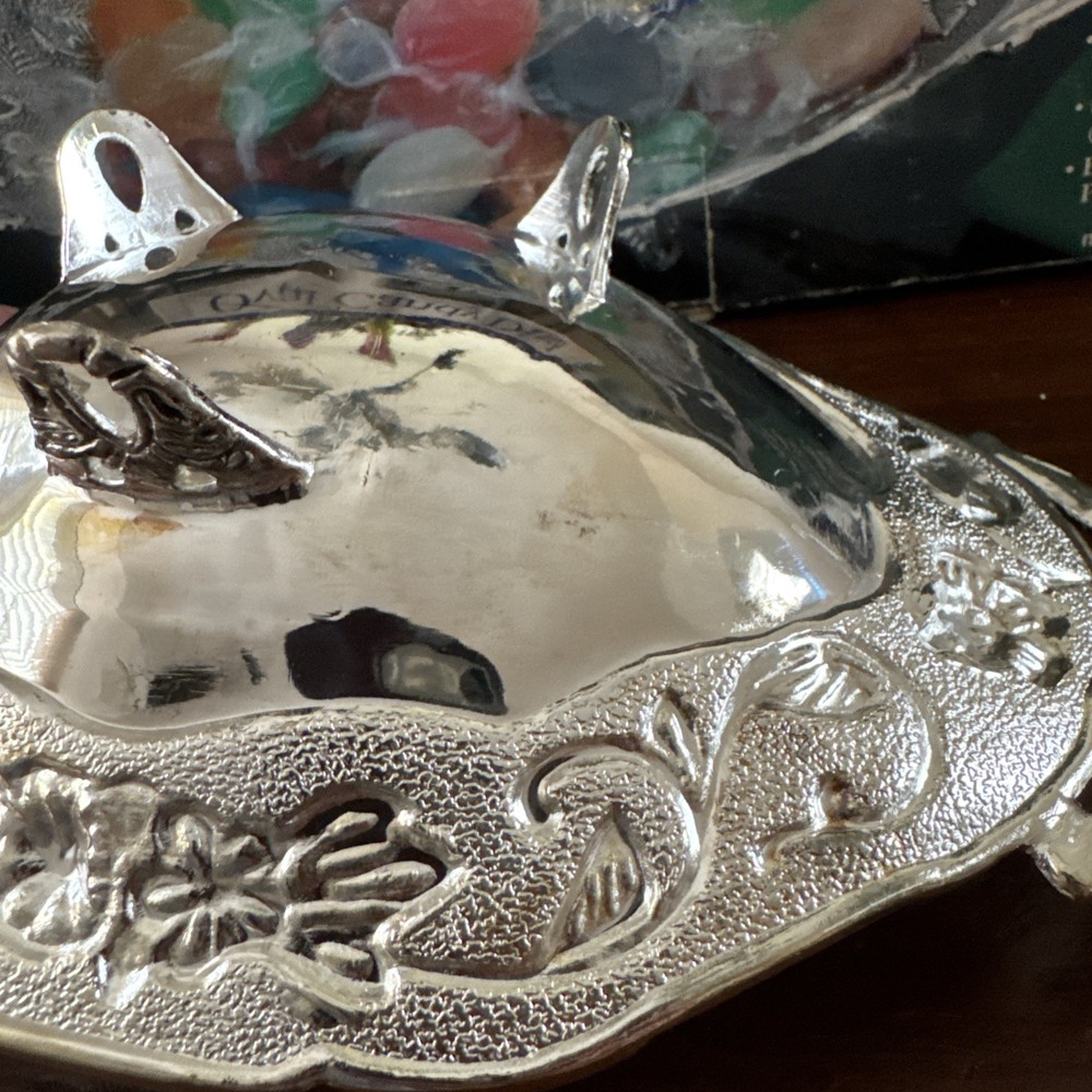 Vintage Silver-plated Footed Candy Dish