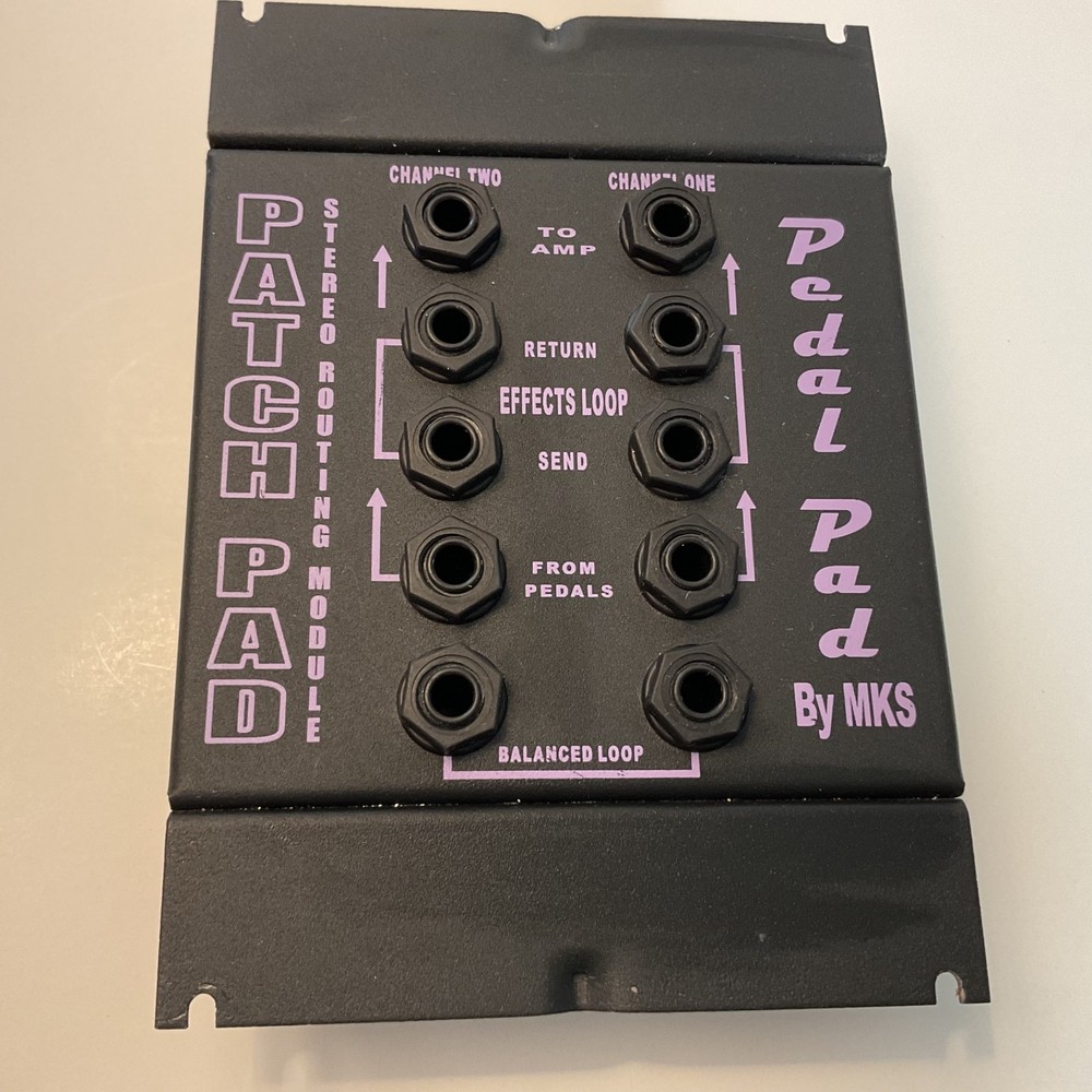 Patch Pad Stereo Routing Module Pedal Pad By MKS with Instructions