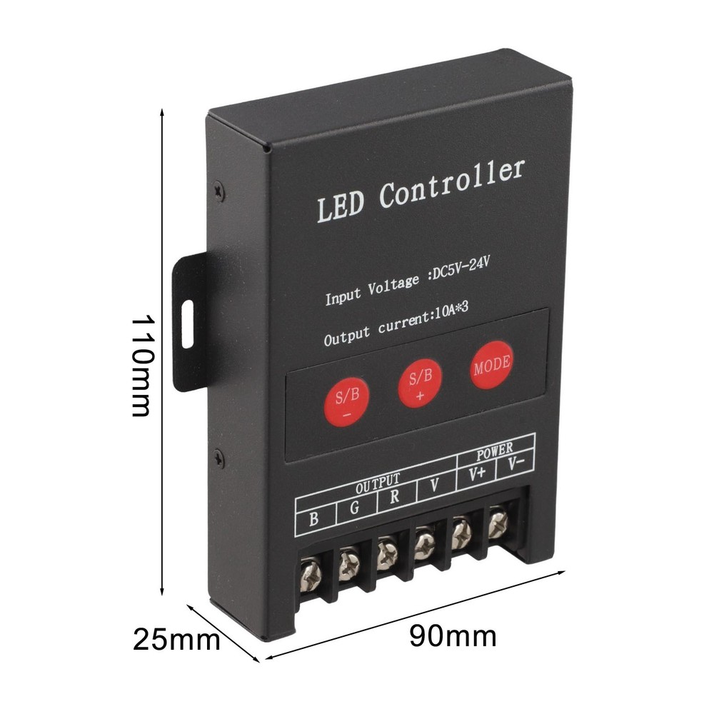 LED Controller with Remote for Dynamic Lighting and Brightness Control
