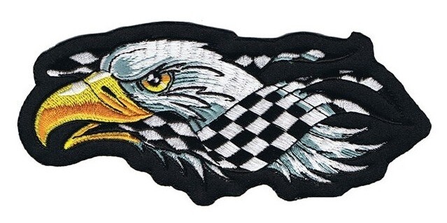 NWOT LETHAL THREAT CHECKERED EAGLE LEFT PATCH 6.5.x3" ST31053
