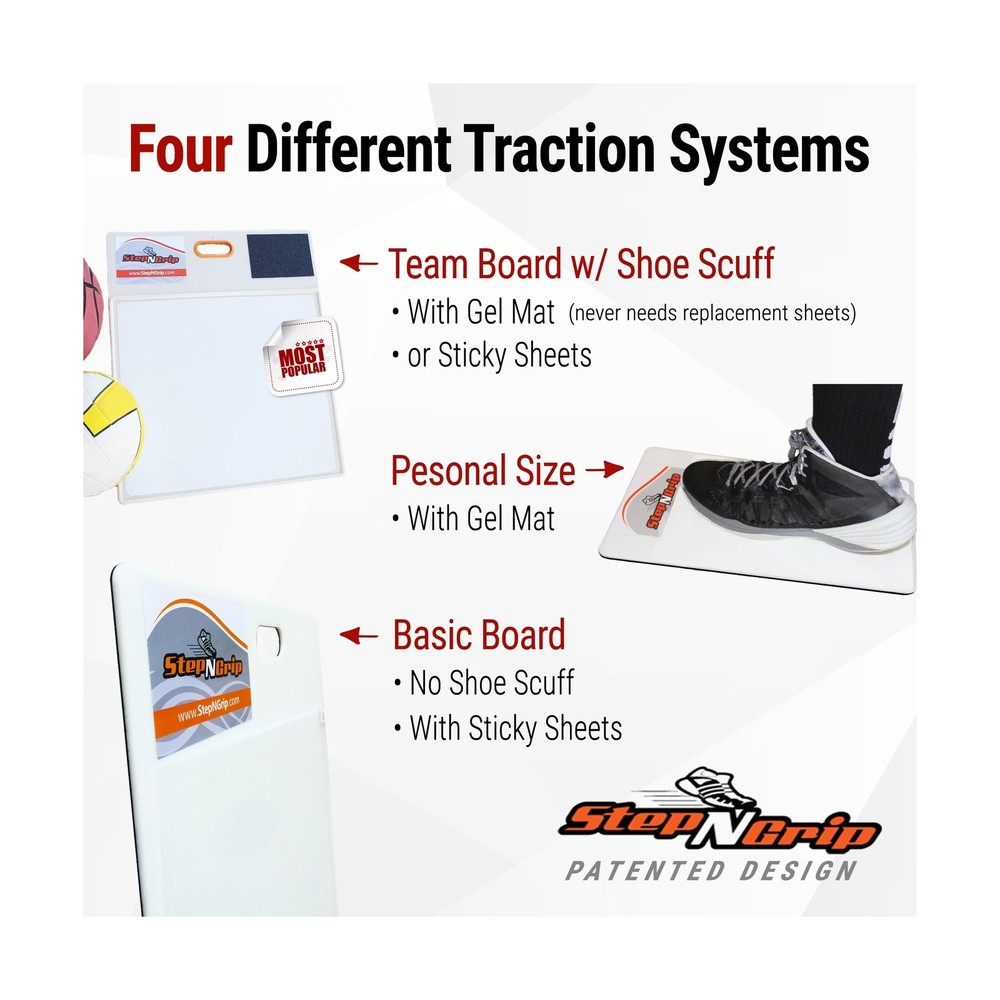 StepNGrip Model Courtside Shoe Grip Traction Mat - Basic Model with Sticky Ma...