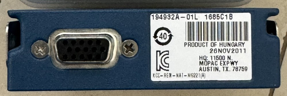 National Instruments NI-9221 Analog Input Module +/- 60V 24bit 8-Ch