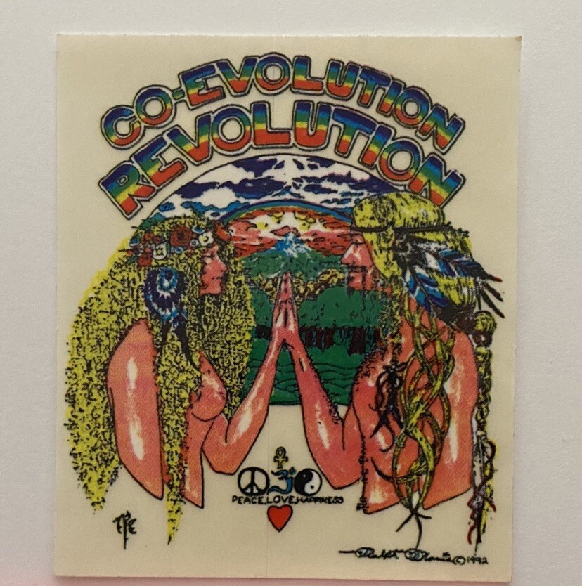 Vintage Grateful Dead Sticker Decal Co-Evolution Revolution Ralph Manis 1992