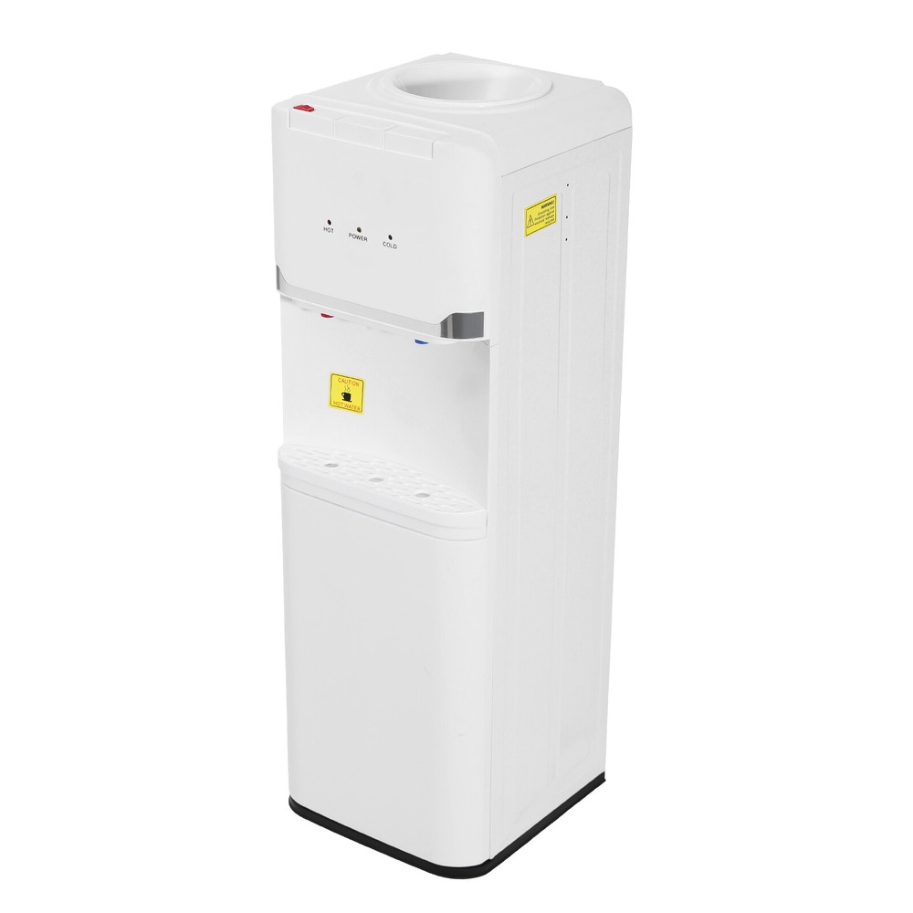Hot&Cold&Warm Water Cooler Top Loading Water Dispenser – White, Holds 5 Gallon