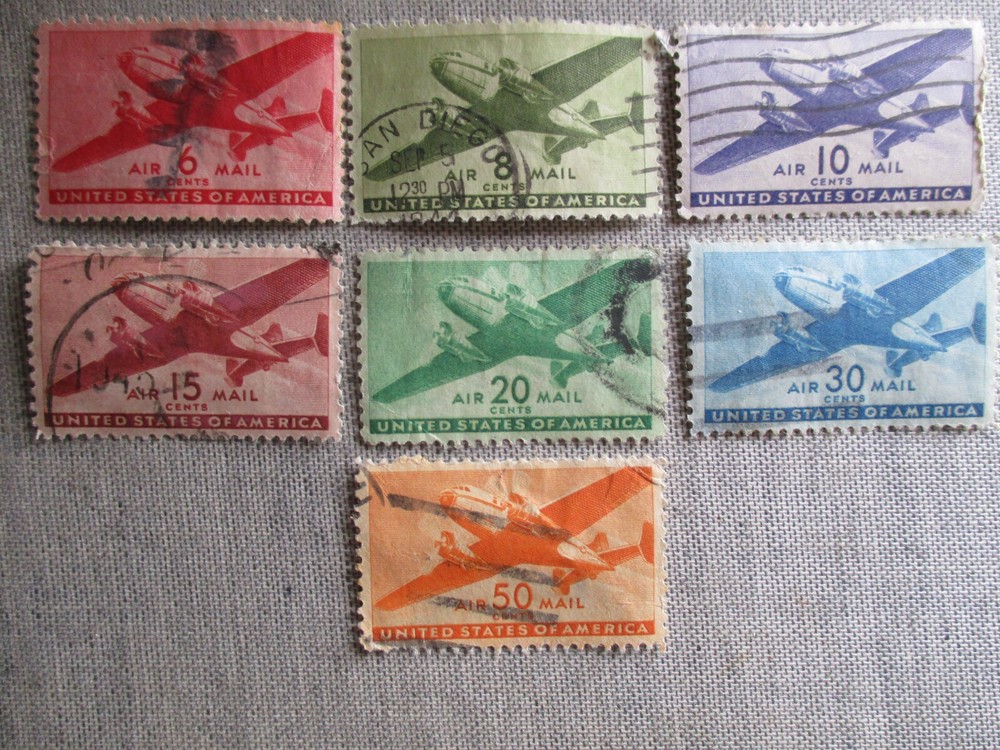 United States, Scott#C25-C31, used