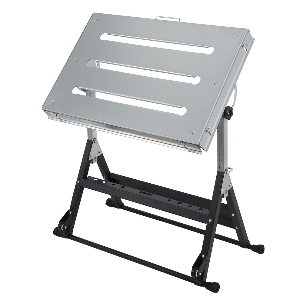 Welding Table 44x21 Inch Steel Folding Workbench 500 Lbs Load Capacity, Adjustab