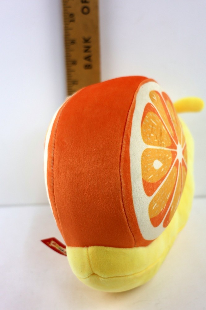 Smoochy Pals Fruit Animals Plush Snail with Orange Slice Shell 9"