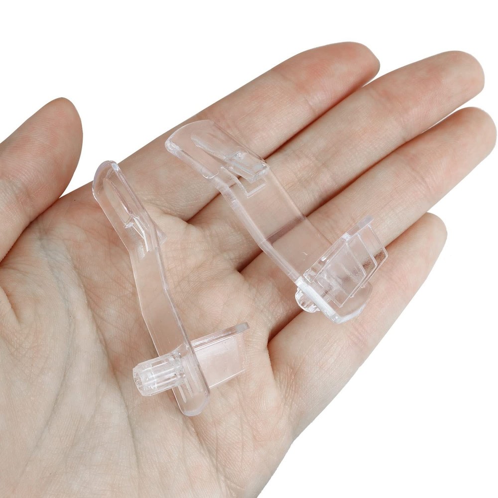 Shelf Support Peg LUORNG 20PCS Clear Plastic Locking Shelf Support Pin Clips,...