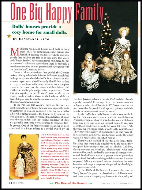 Doll House Dolls 5-page print article 2002 history ARTICLE ONLY