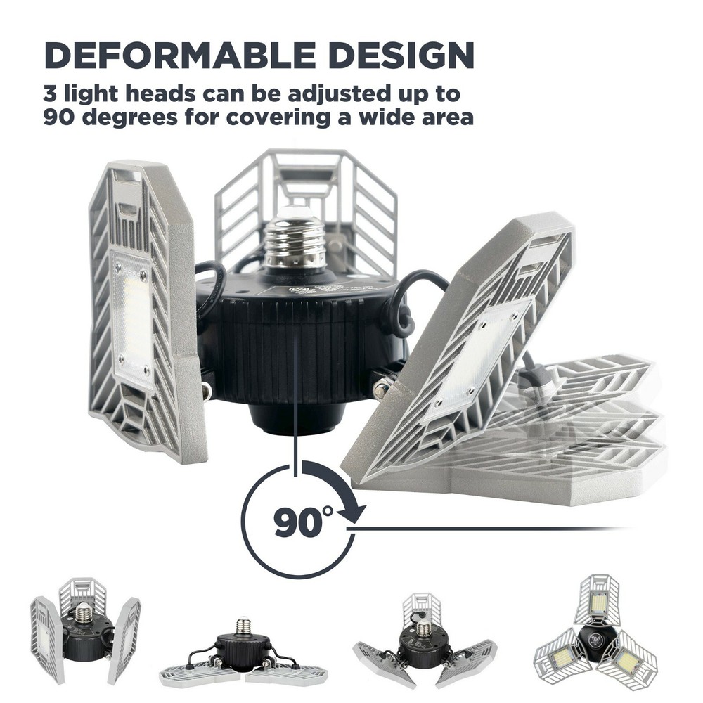 Three Led Garage Light- Adjustable light-Basement led Light