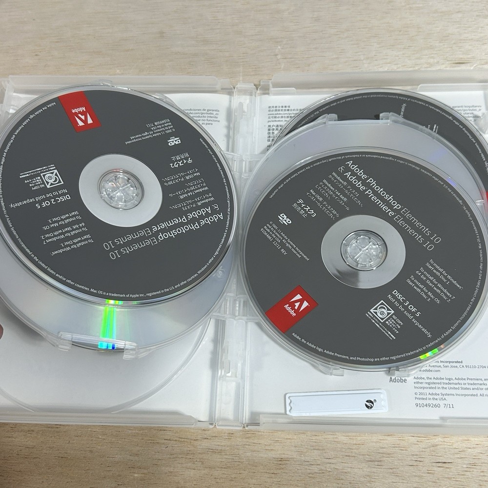 Adobe Photoshop Elements 10 for PC Mac Open Package