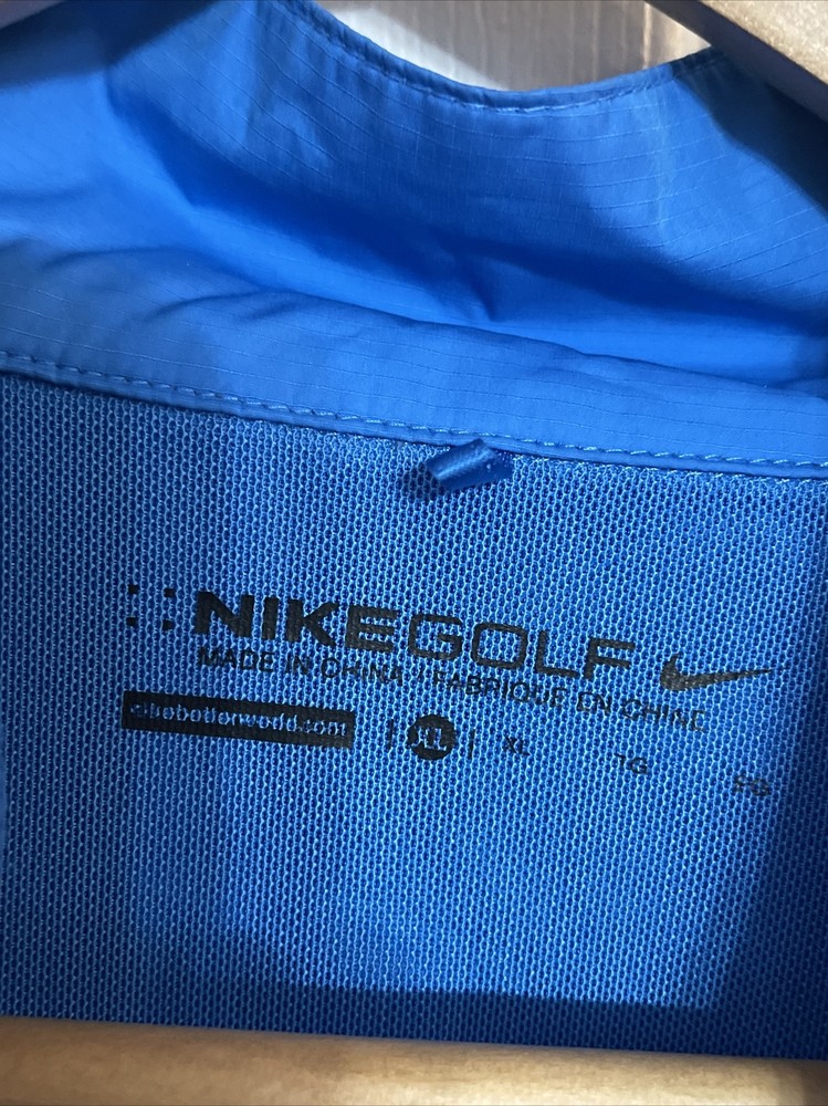 NIKE GOLF Mens Hyperadapt Shield Windproof JACKET, Size XL, 683068, Blue Gray