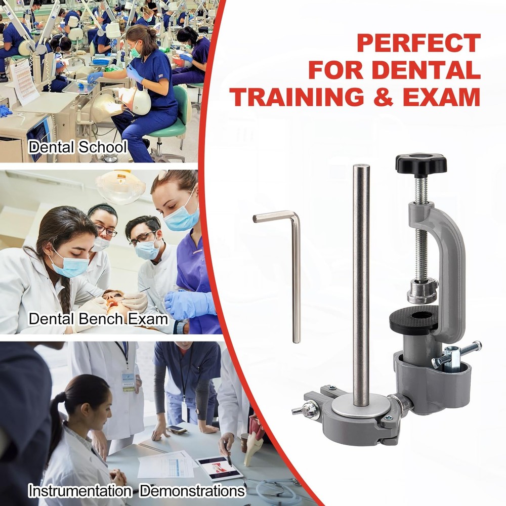 PER4MANCE Dental Typodont Mounting Pole 360° Rotating & No Assembly Required,...