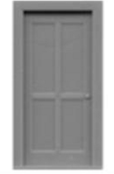 HO Scale Tichy Train Group 8049 4-Panel Doors pkg (6)