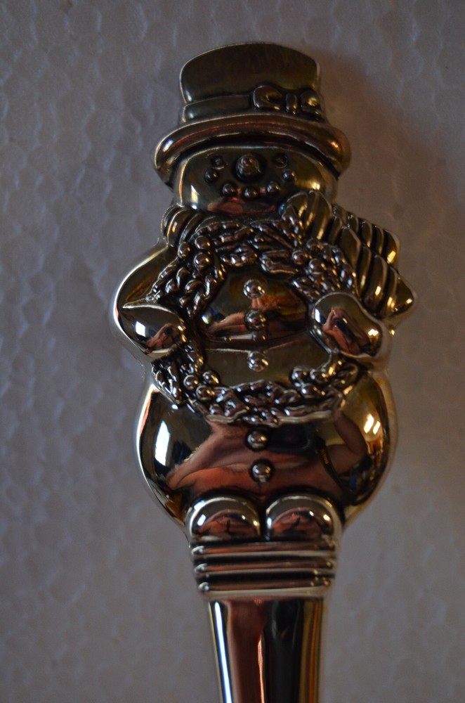 Christmas 3 piece silver plated serving utencils