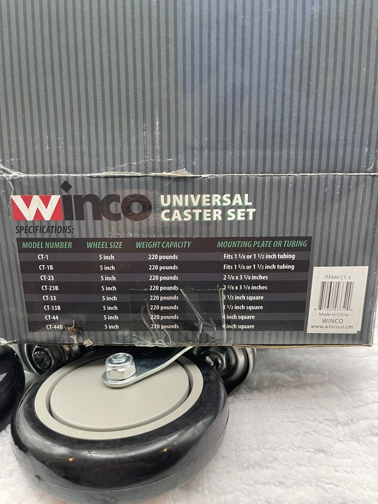 Winco CT-1 Universal Casters Set of Two