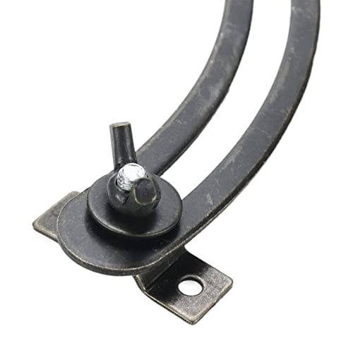 2 Pairs Bronze Lid Support Hinges, Cabinet Support Hinges Adjustable Curved