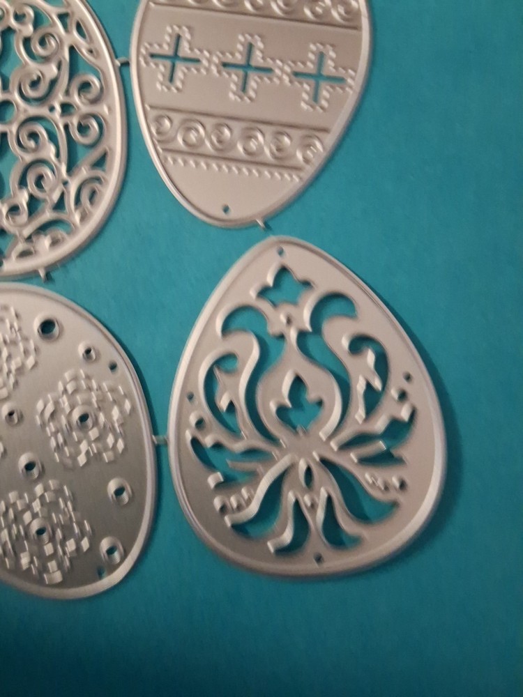 Metal Dies EASTER EGGS 4 Dies