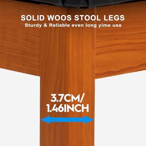 Solid Wood Piano Stool, Beech Piano Bench with Storage, Non-Composite Reddish