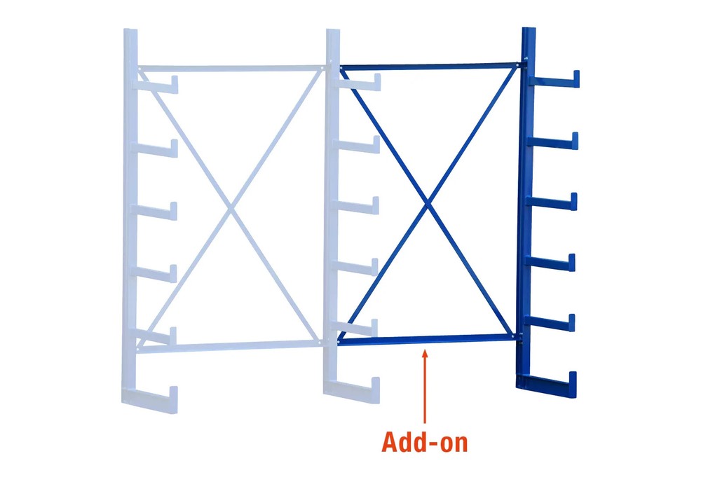 Add-on for single-sided Cantilever Rack KR2500