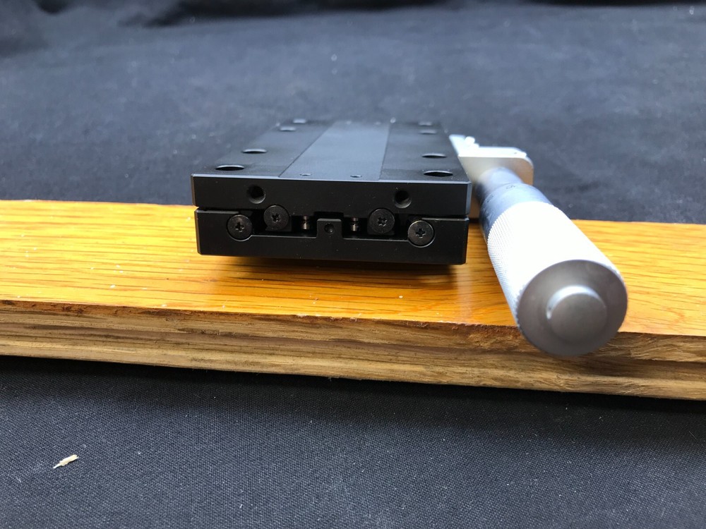 OptoSigma Linear Side Micrometer Translation Stage 65X120mm X-Axis Optic Stage