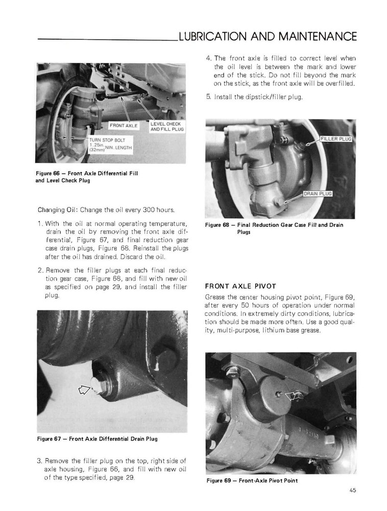 Tractor OPERATOR INSRUCTION MAINTENANCE MANUAL FITS FORD 1510 TRACTOR