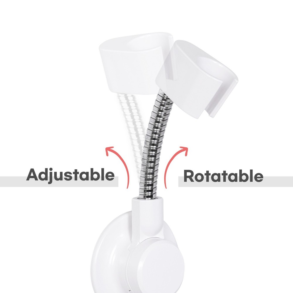 BathBeyond Shower Head Holder - Flexible Shower Head Holder Adjustable