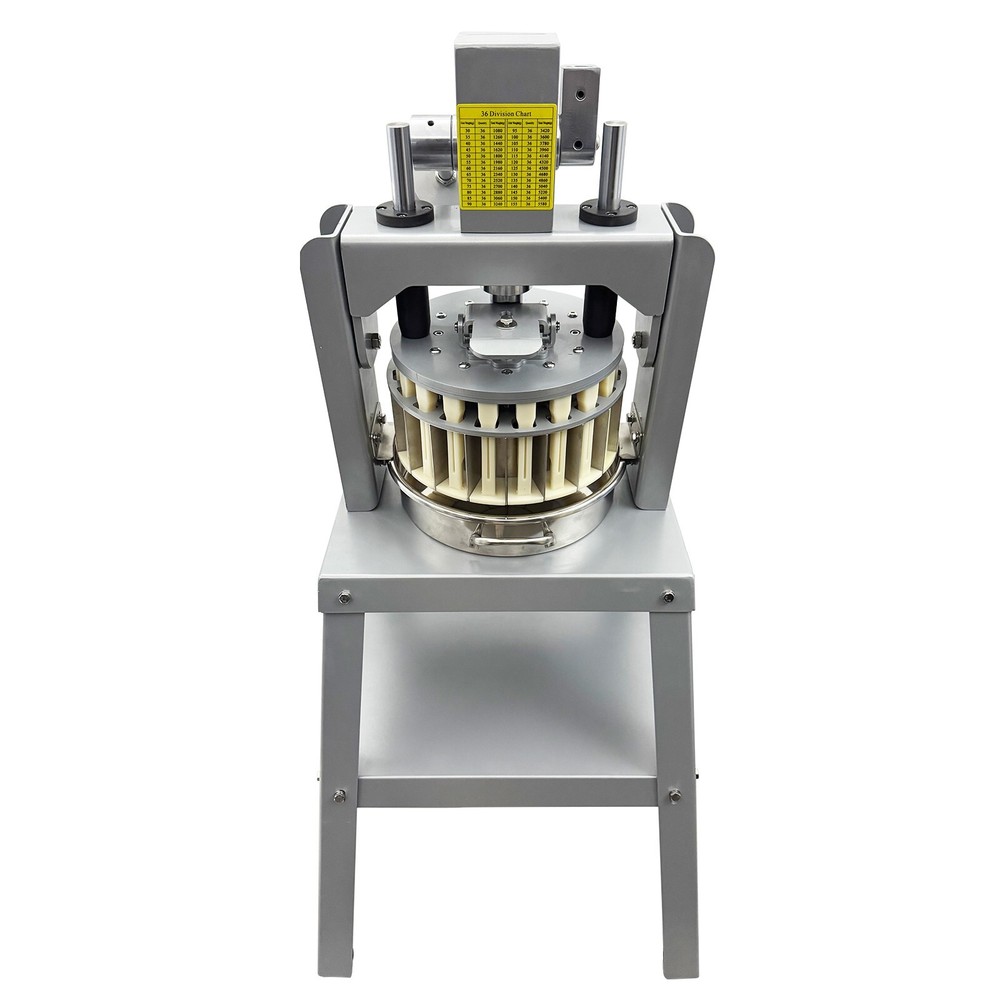 36PCS Commercial Vertical Silver Manual Dough Divider Press Cutter Roller